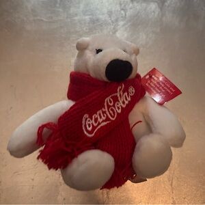 NWT Coca Cola WWF Arctic Home Polar Bear Small Stuffed Animal